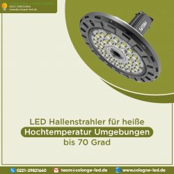 LED Hallenstrahler für heiße Hochtemperatur Umgebungen bis 70 Grad