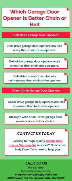 Which Garage Door Opener is Better Chain or Belt