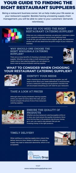 Your Guide to Finding the Right Restaurant Suppliers