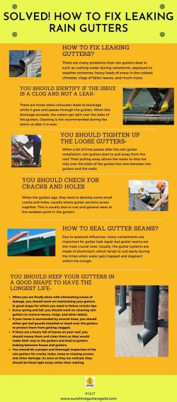 Solved! How to Fix Leaking Rain Gutters