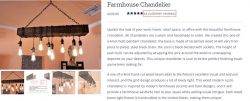 Farmhouse Dining Room Chandelier