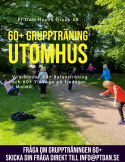 60+ gruppträning utomhus