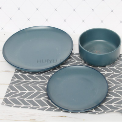 Blue Matte Dinnerware Set