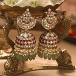 Silver Jhumkas