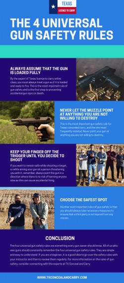 The 4 Universal Gun Safety Rules