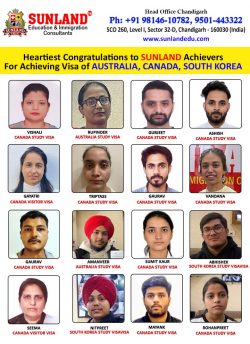 Heartfelt congratulations to all the Visa Achievers from Sunlandedu