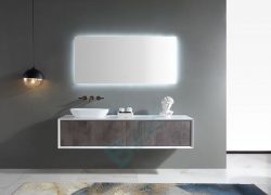 Plywood Wall- hung Bathroom Vanities with Painting counter-top & two sides