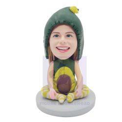 Funny Female In Baby Onesie Custom Figure Bobbleheads