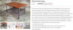 Metal Coffee Table Legs