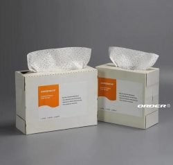 ORDER®PX-3331W Pop-Up Box precision Meltblown Solvent Wipes