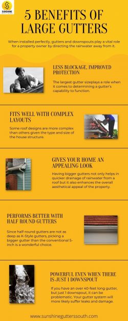 5 Benefits of Large Gutters