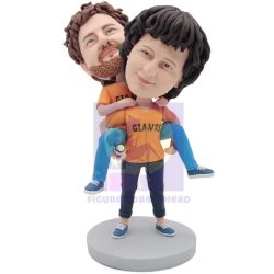 San Francisco Giants Baseball Couple Woman Carrying Man Custom Figure Bobbleheads