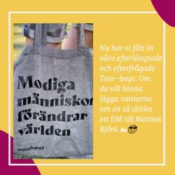 Nu har vi fått in våra efterlängtade och efterfrågade Tote-bags