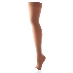 Hosiery gives ankle compression support