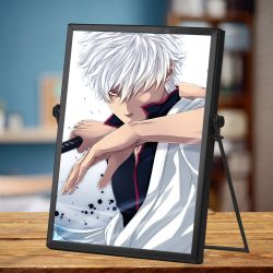 Anime Plaque Classic Celebrity Plaque Sakata Gintoki by Anime Plaque with Black Frame