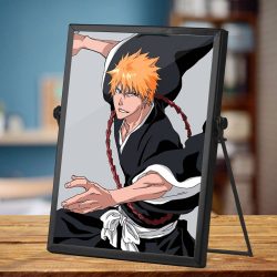 Anime Plaque Classic Celebrity Plaque Kurosaki Ichigo by Anime Plaque with Black Frame