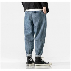 “Stanton” Pinstripe Harem Men’s Jeans