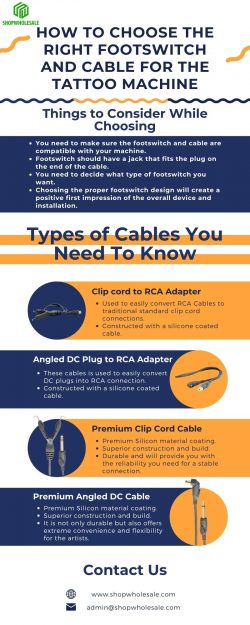 How To Choose The Right Footswitch And Cable For The Tattoo Machine