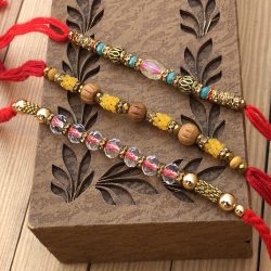 25% OFF on Kundan Rakhi Online Order