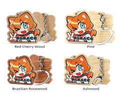 Wood Keychains