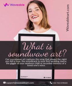 Unique and creative soundwave art gift for girlfriend