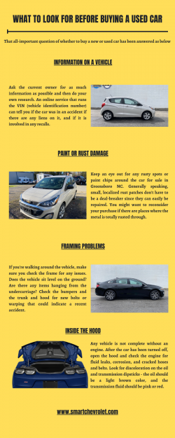 What To Look For Before Buying a Used Car – Smart Chevrolet