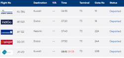 Live Flight Information