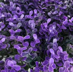 Purple Wedding Decor Artificial Boxwood Hedge Fence Wall