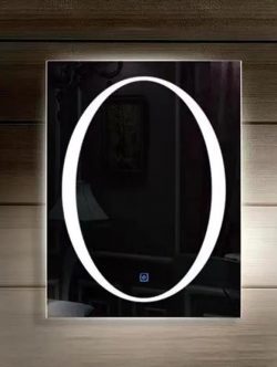 B41 square LED atmosphere light touch screen mirror