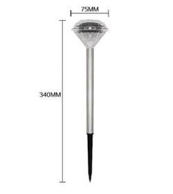 6-8H 2V/100MA LED Diamond Shape Solar Lights