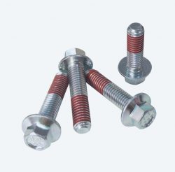 High Strength Hexagon Flange Bolts Red Nylok Screw