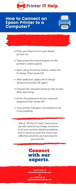 How to Connect an Epson Printer to a Computer?