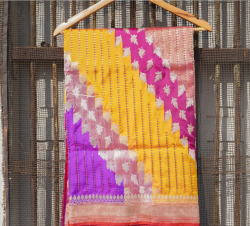 HANDWOVEN PURE KATAN SILK BANARASI KADWA RANGKAT SAREE