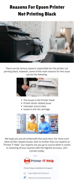 Reasons For Epson Printer Not Printing Black