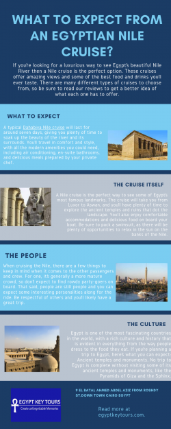 What To Expect from an Egyptian Nile Cruise?