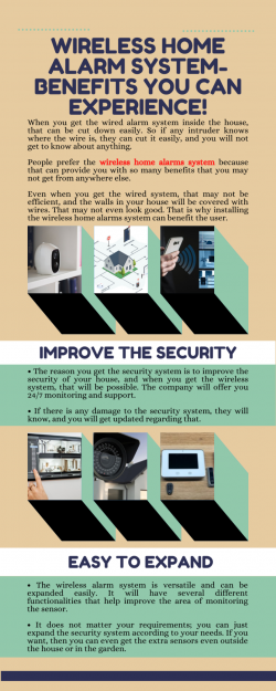 Check Several wireless home security systems