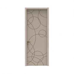 Bathroom PVC Hollow Laminated Entrance Door