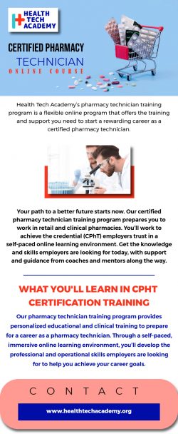 Best Online Institute for certified pharmacy technician online course in Usa