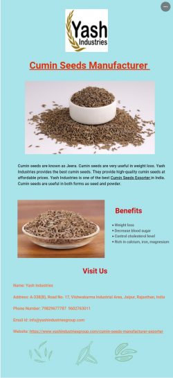 Cumin Seeds Exporter