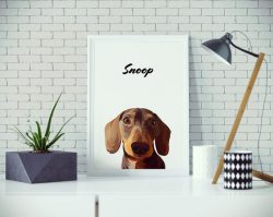 personalised pet portrait﻿