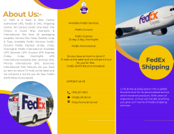 FedEx Shipping