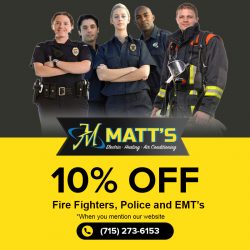 10% Off Fire Fighters, Police and EMP’s