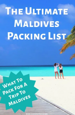 Packing list for Maldives