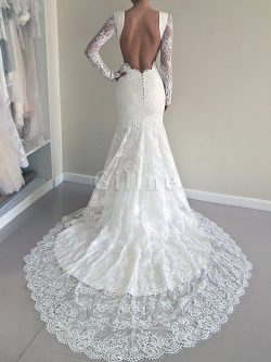 Questo tradizionale abito da sposa taglie forti di Stella