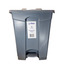 Earth2Earth 68 L Grey Pedal Bin | 49 x 40 x 83.5 Cm