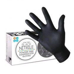 ASAP X-Tra Thick Black Nitrile Powder Free Examination Gloves