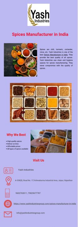 Spices Manufacturer in India