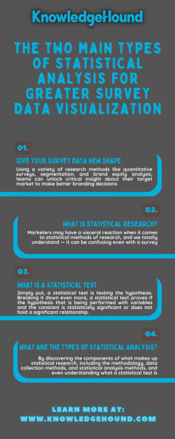 The Two Main Types of Statistical Analysis for Greater Survey Data Visualization