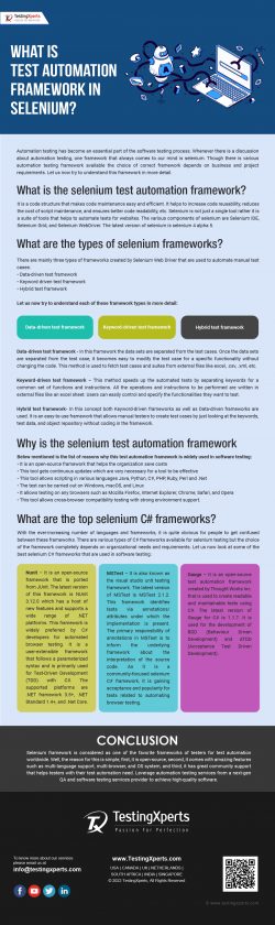 What is Test Automation Framework in Selenium?