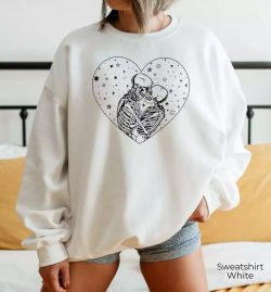 Skeleton Hoodie, Kissing Skeletons Skeleton Hoodie